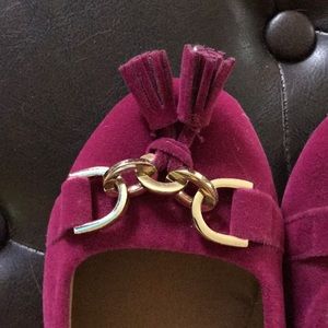 Aldo Shoes - Magenta Suede Flats Aldo Shoes - Magenta Suede Flats